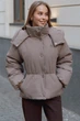 Жіноча преміальна куртка з італійської плащівки Seventeen L-XL Капучино (2000000210636) - зображення 1