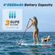 Электрический насос для SUP-доски Peakspeak S1-20PSI, аккумуляторный, автостоп, 2-ступенчатый, 7 насадок - изображение 5