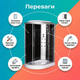 Душевой бокс Vivia 120х80х215см правый гидробокс 6 форсунок гидромассаж спины низкий поддон для дома гостиницы - изображение 2