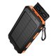 Туристичний зовнішній акумулятор Power Bank HOCO J164 Platinum Solar 8000mAh 10W - павербанк із сонячною панеллю та LED ліхтариком - зображення 5