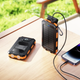 Туристичний зовнішній акумулятор Power Bank HOCO J164 Platinum Solar 8000mAh 10W - павербанк із сонячною панеллю та LED ліхтариком - зображення 8