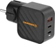 Сетевое зарядное устройство HAMMER RapidCharge 2 x USB Type-C + 1 x USB Type-A 65 Вт Black (5902983643494) - изображение 2