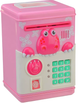 Детский сейф-копилка Piggy Bank Shantou Jinxing 6002A/2 розовый со светом и звуком, с паролем и отпечатком - изображение 1