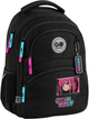 Рюкзак GoPack з ортопедичною спинкою Education Anime girl 40x30x15 см Чорний (GO26-175M-2) - зображення 1