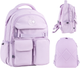 Рюкзак GoPack Education Стильный 39.5x28x15 см Сиреневый (GO26-183M-1) - изображение 2