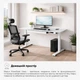Стіл Mealux PowerDesk Glass White з електрорегулюванням висоти (арт. EVO-201 Glass/White) - зображення 4