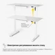 Стіл Mealux PowerDesk Glass White з електрорегулюванням висоти (арт. EVO-201 Glass/White) - зображення 8