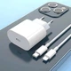 Комплект швидкої зарядки для Apple iPhone 8/X/11/12/13/14 Pro Max (адаптер Блок Type-C 20W+кабель заряджання Type-C to Lightning) - зображення 5