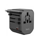 Універсальний зарядний пристрій Hoco AC15 Walker Three-Port PD20W(1C2A) Universal Conversion Charger Black - изображение 2