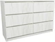 Комод Viant ТК-9 6Ш 1200х420х800 мм Дуб Крафт Белый (ТК9-000025312) - изображение 1