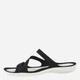 Жіночі шльопанці для пляжу Crocs Swiftwater Sandal W 203998-066 41 Чорний/Білий (887350888522) - зображення 3