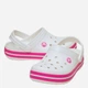 Chodaki młodzieżowe dziewczęce Crocs Crocband Kids Clog 207006-6WU 38-39 Białe - obraz 3