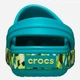 Дитячі крокси-сабо для дівчинки Crocs Crocband Glow Confetti Band Clog K 212523-3BU 33-34 Бірюзові (198445347726) - зображення 5