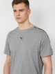 Футболка хлопковая длинная мужская Puma Essentials Tape 69169303 L Medium Gray Heather (4069161746314) - изображение 4