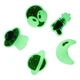Джибітси Crocs Glow In The Dark Space 5 Pack 10016288 5 шт Різнокольорові (198445232794) - зображення 2
