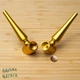 Трубка курительная Loft 420 из анодированного алюминия Gold + Подарки Zip пакет и вечная сетка - изображение 5