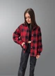 Сорочка жіноча Oversize у клітинку на гудзиках G&N Чорна з червоним 18051 2XL (52) - зображення 6