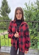 Сорочка жіноча Oversize у клітинку на гудзиках G&N Чорна з червоним 18051 2XL (52) - зображення 8