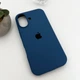 Защитный чехол-накладка Silicone Full Case AA Open Cam для Apple iPhone 17 Navy Blue (FullOpeAAi17-39) - изображение 4