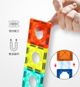 Детский магнитный конструктор Colorful Magnetic 3D 42 детали набор для творчества и развития воображения - изображение 7