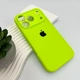 Чохол Premium для смартфона Silicone Full Case AA Camera Protect for Apple iPhone 17 Pro Max 24,Shiny Green (FullAAi17PM-24) - изображение 4