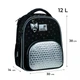 Рюкзак шкільний + пенал + сумка + пляшка + ланчбокс Kite Education Black&Silver K26-556M-2 - зображення 2
