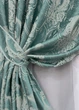 Комплект готовых штор VR-Textil Парча № 1777ш Бирюзовый с молочным 100х290 см 2 шт (31-097) - изображение 5