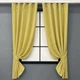 Комплект коротких штор VR-Textil Нубук однотонний № 1520ш Світло-золотистий 130х170 см 2 шт (35-0416) - зображення 1