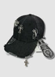 Джинсовая кепка - Chrome Hearts / Хром Хартс 2 55-58 см. Черный - изображение 2