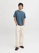 Футболка хлопковая длинная мужская Jack & Jones 12151955 L Blue Mirage (5715832167405) - изображение 6