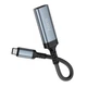 Кабель Hoco UA43A (USB-C to HDTV, переходник, передача видео 4K, длина кабеля 0,2 метра) - Черный - изображение 4