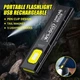 Компактний ручний ліхтарик Flashlight Mini (LED-ліхтарик з кліпсою, магніт, 5 режимів роботи, освітлення до 50 метрів) - Чорний - зображення 7