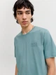 Футболка хлопковая длинная мужская Jack & Jones 12151955 M Mineral Blue (5715832167474) - изображение 3