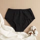Жіночі труси висока посадка 100% бавовна 48 чорний TS2-Cotton100-Black-48 Ladan - зображення 1