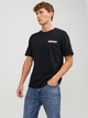 Футболка хлопковая длинная мужская Jack & Jones 12233999 XL Black (5715427833197) - изображение 1