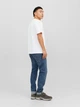 Футболка хлопковая длинная мужская Jack & Jones 12233999 XL White (5715427843639) - изображение 2