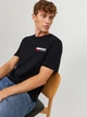 Футболка хлопковая длинная мужская Jack & Jones 12233999 XL Black (5715427833197) - изображение 3