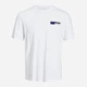 Футболка хлопковая длинная мужская Jack & Jones 12233999 XL White (5715427843639) - изображение 7