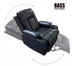 Массажное кожаное кресло-качалка Bass Polska BH 30040 RELAX с массажем спины, поясницы и ног, черное - изображение 3
