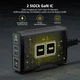 Зарядна станція HUNDA 5-в-1 GaN 245W (3xUSB-C, 2xUSB-A) - изображение 3