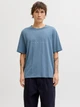 Футболка хлопковая длинная мужская Jack & Jones 12234746 2XL Blue Mirage (5715830431850) - изображение 1