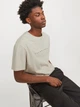 Футболка хлопковая длинная мужская Jack & Jones 12234746 2XL Moonbeam (5715506675977) - изображение 3