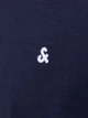 Футболка хлопковая длинная мужская Jack & Jones 12245087 2XL Navy Blazer (5715427285033) - изображение 4