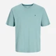 Футболка хлопковая длинная мужская Jack & Jones 12245087 M Mineral Blue (5715830459823) - изображение 7