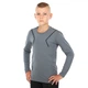 Рашгард дитяча футболка компресійна Zelart 510 розмір 26 (130-140см) Grey - зображення 2