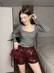 Жіночий смугастий боді Uaclothes 42-44 Білий (like37116-175451349) - зображення 3