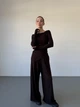 Жіночий прогулянковий костюм (кофта+штани) Uaclothes 44-46 Коричневий (like37124-175531357) - зображення 1