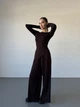 Жіночий прогулянковий костюм (кофта+штани) Uaclothes 44-46 Коричневий (like37124-175531357) - зображення 3