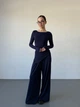 Жіночий прогулянковий костюм (кофта+штани) Uaclothes 46-48 Синій (like37125-175541350) - зображення 1