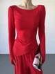 Жіночий прогулянковий костюм (кофта+штани) Uaclothes 44-46 Червоний (like37121-175501357) - зображення 4